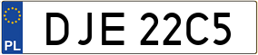 Trailer License Plate